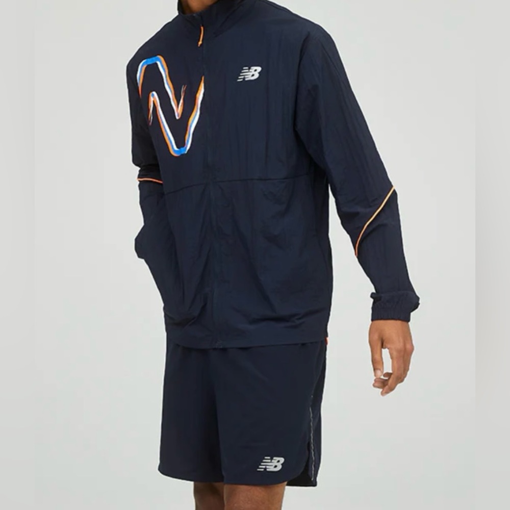 NEW BALANCE Men's Graphic Impact Run Packable Jacket